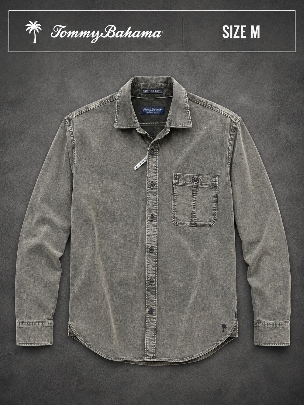 Tommy Bahama Coastline Cord Shirt Men's M Noble Fade Stretch Corduroy
NWT